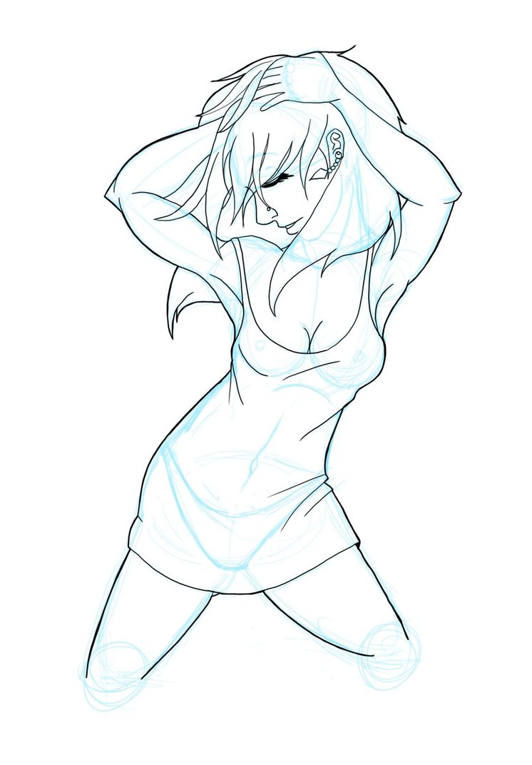 746x1072 Dancing Girl Sketchink By Thecruzctrl