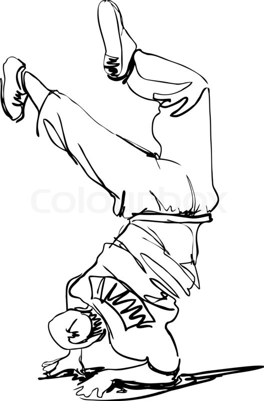 527x800 Guy Dancing Break Dance Stock Photo Colourbox