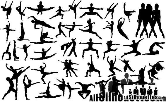567x349 Vector Dancing People Free Vector In Adobe Illustrator Ai ( Ai