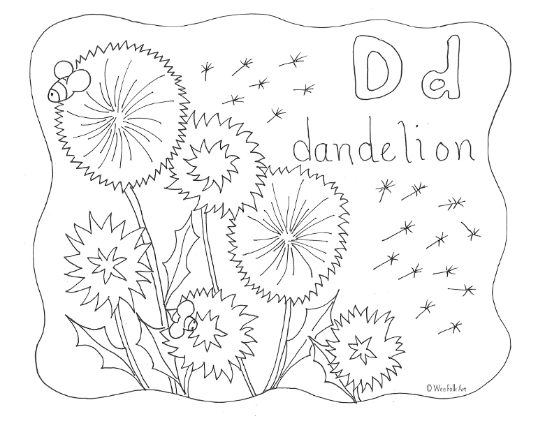 780x603 Dandelion Coloring Page Dandelion Coloring Page Printable