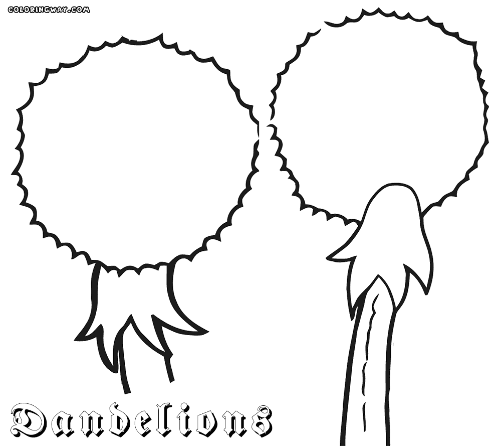 1000x889 Dandelion Coloring Pages Coloring Pages To Download And Print