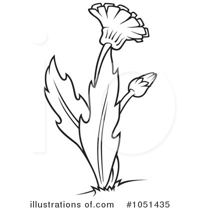 400x420 Dandelion Black And White Clip Art Cliparts