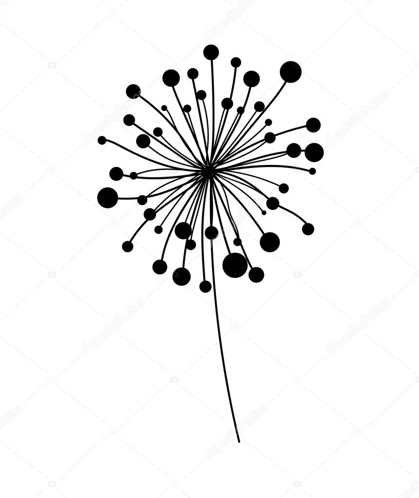 862x1023 Dandelion Vector Element Stock Vector Baavli
