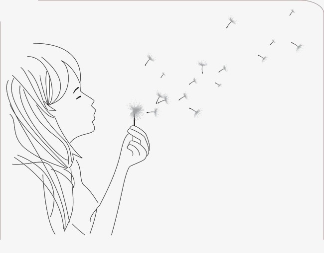 650x509 Dandelion, Sketch, Float Png Image For Free Download