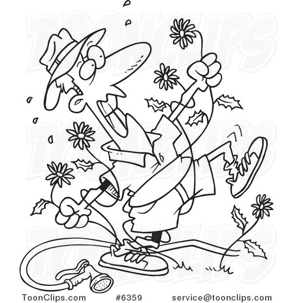 581x600 Cartoon Black And White Line Drawing Of A Mad Guy Pulling