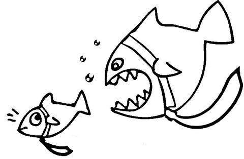 480x314 Dangerous Piranha Coloring Page Free Printable Coloring Pages