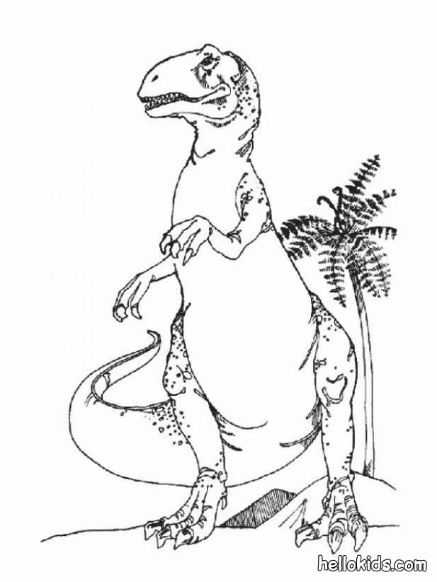 617x822 Dangerous Tyrannosaurus Coloring Pages