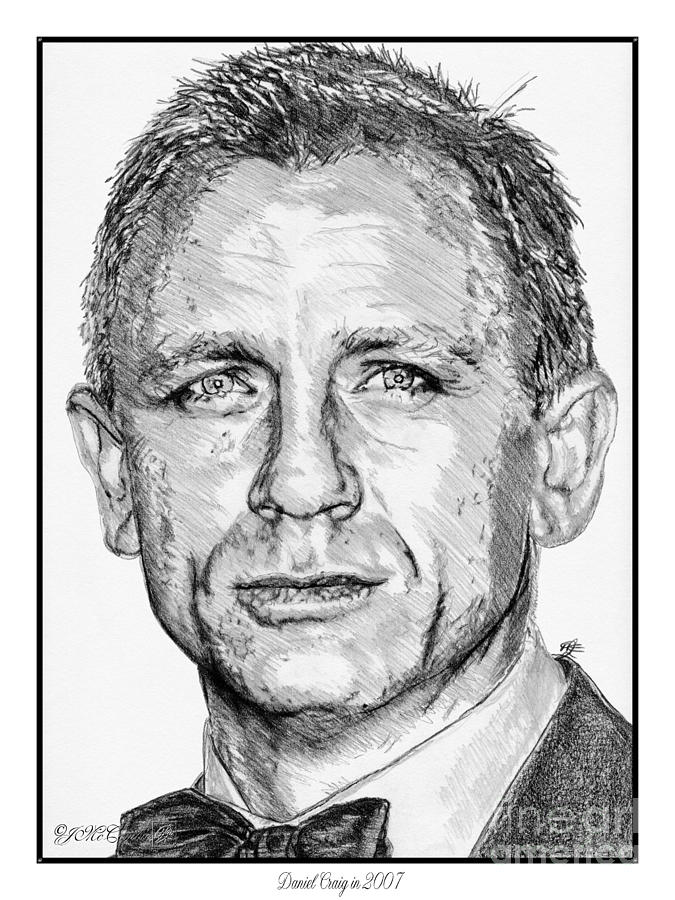 675x900 Daniel Craig In 2007 Drawing By J Mccombie