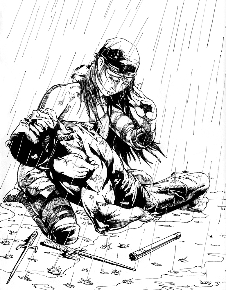 778x1000 Daredevil Amp Elektra Illustration How Tutorial From Drawing