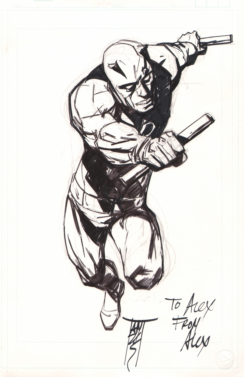 802x1236 Daredevil Sketch Alex Maleev Sketches Of Comic Books