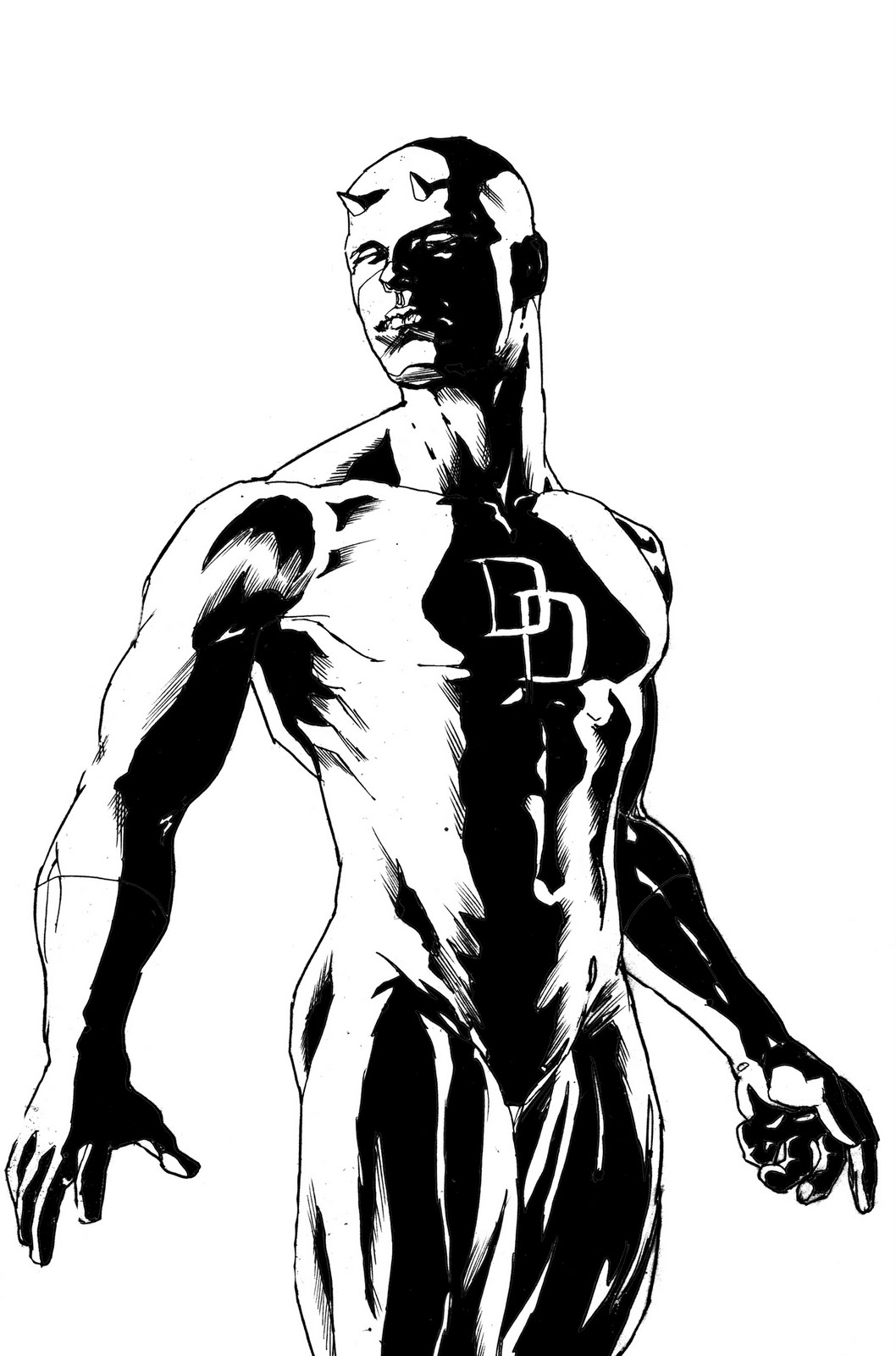 1058x1600 The Art Of Mansloth Cant Stop Drawing Daredevil