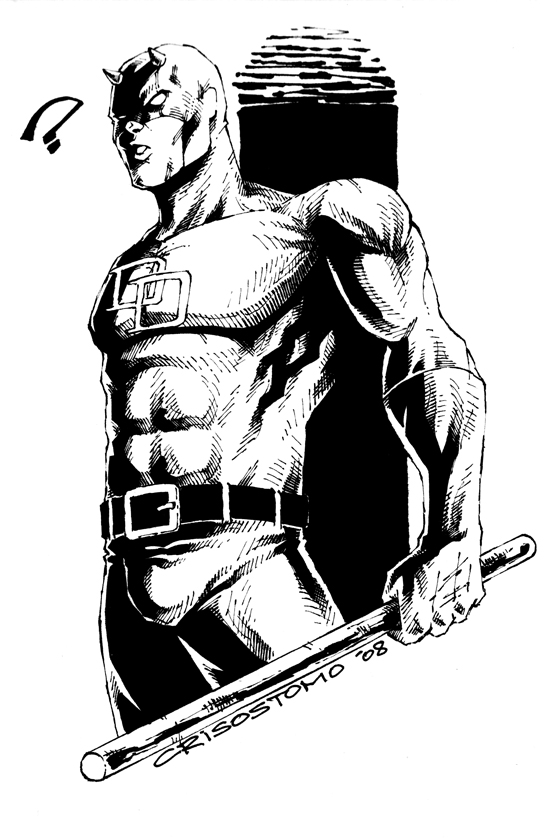 548x840 Daredevil Sketch By Denart