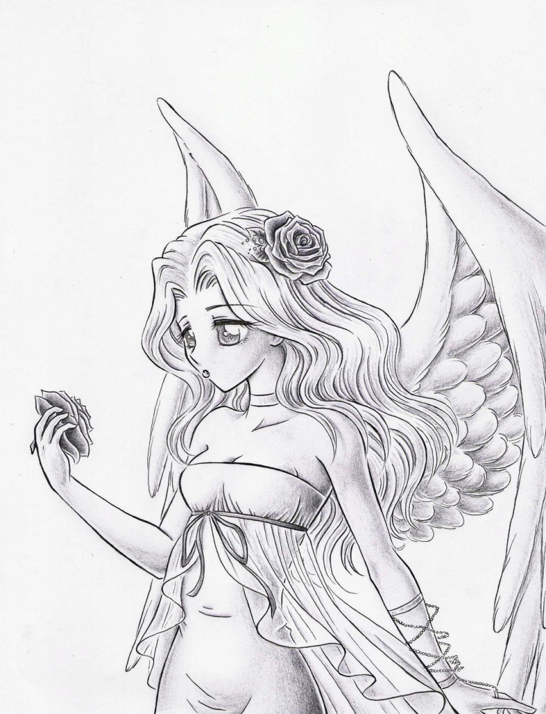 783x1024 Best Pencil Drawings Of Angels Pencil Drawings Angels Best Pencil