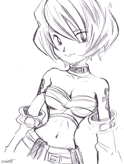 400x526 Dark Chronicle Sketch