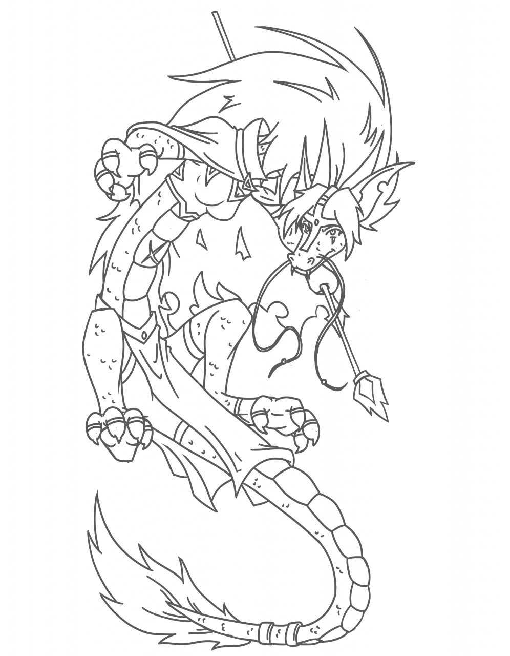 996x1280 Sketch Trade Beware The Dark Dragon! Weasyl