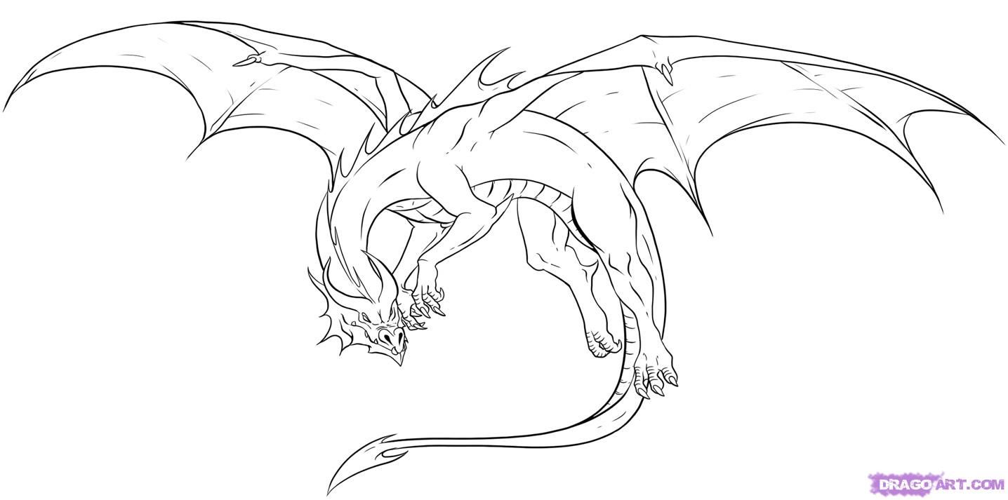 1436x713 Awesome Drawings Of Dragons Drawing Dragons, Step By Step