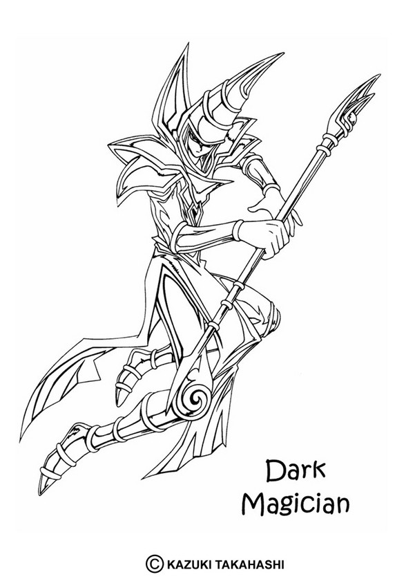 601x850 Dark Magician 1 Coloring Pages