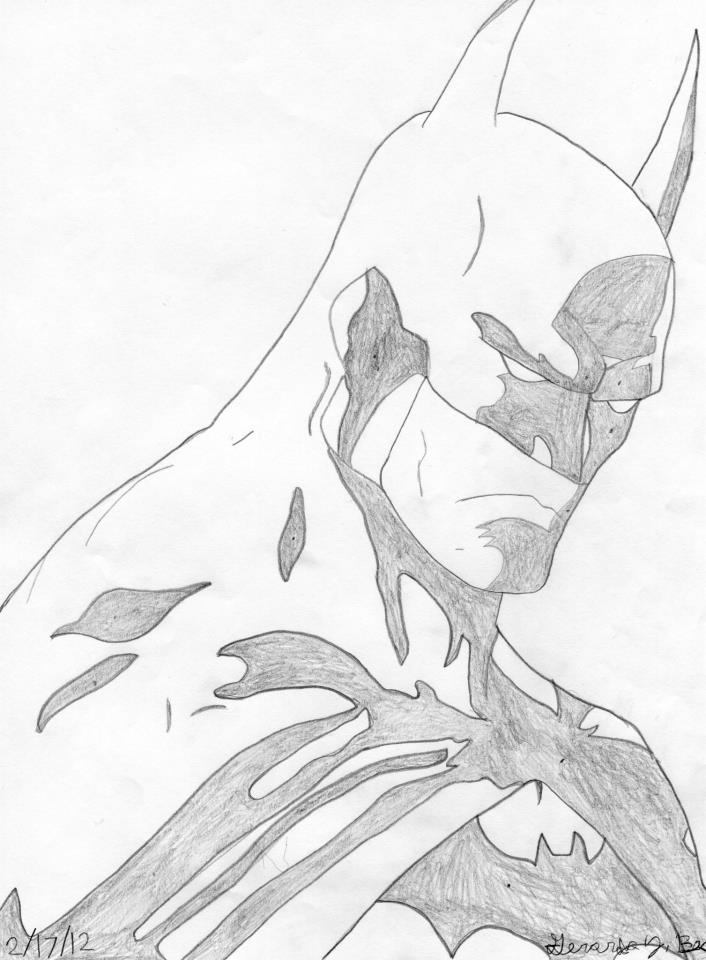 706x960 Batman Gotham Knight Drawing