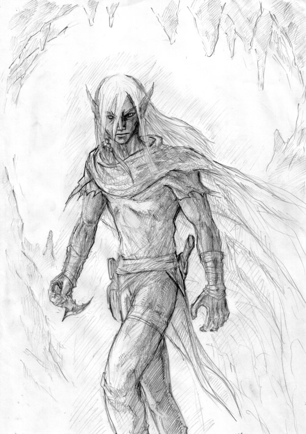 600x849 Veldrin, The Dark Elf By Missingbanana