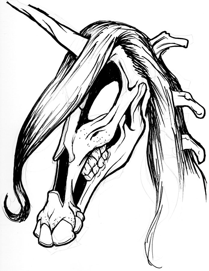 695x900 Caricatures And Ideas Dark Unicorn