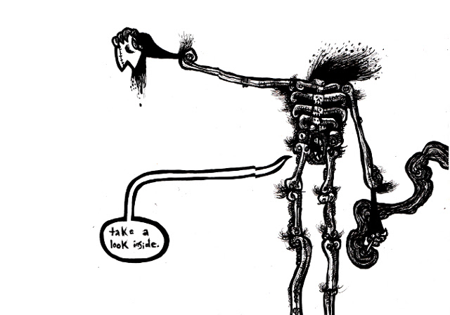 640x448 Dark Drawings Black And White Art