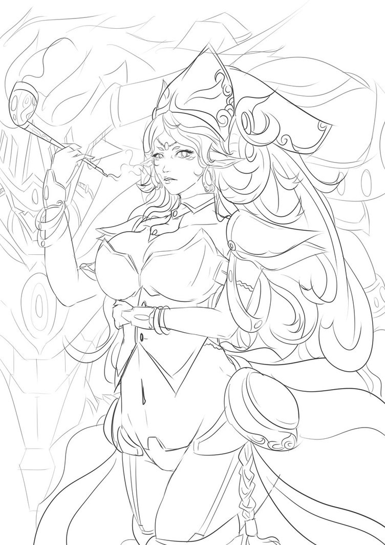 752x1063 Dark Elf By Senturi