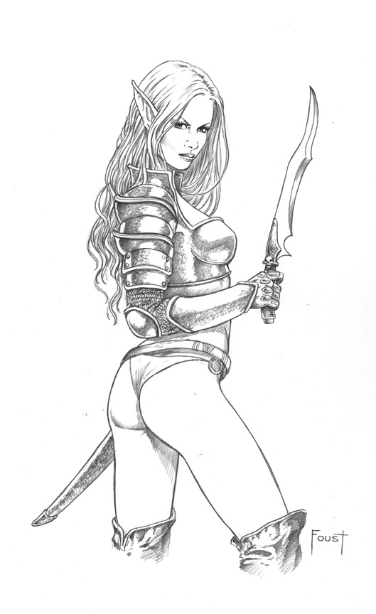 529x864 Drow Elf By Mitchfoust