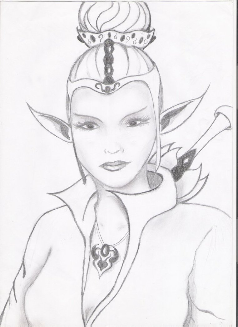 762x1048 Lineage Ii Dark Elf Assassin By Diedelmon