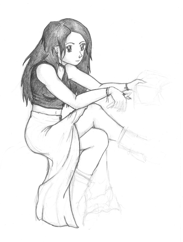 758x1000 Manga Style Self Portrait By Dark Elf