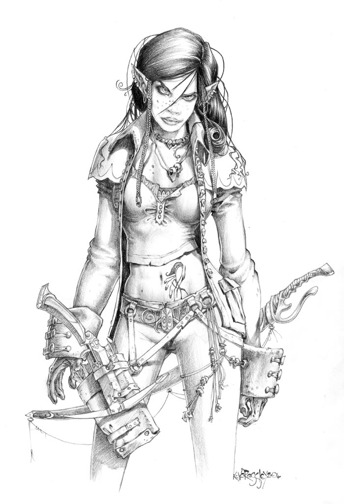 700x1024 Elf Girl By Kevcrossley