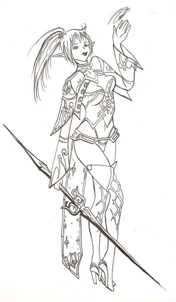 600x1029 Dark Elf Spell Howler By Saturdayhunts