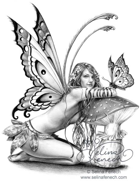 464x600 Photos Drawings In Pencil Of Fairies,
