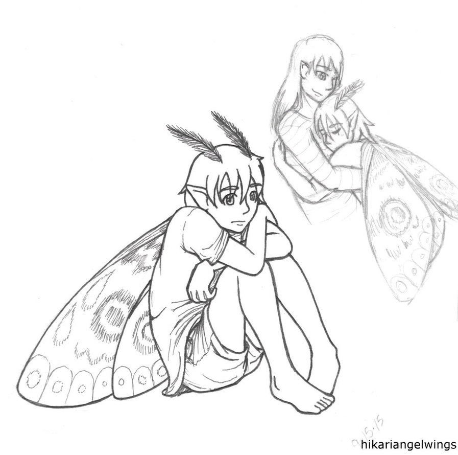 897x890 Darkmoth Fairy Drawing