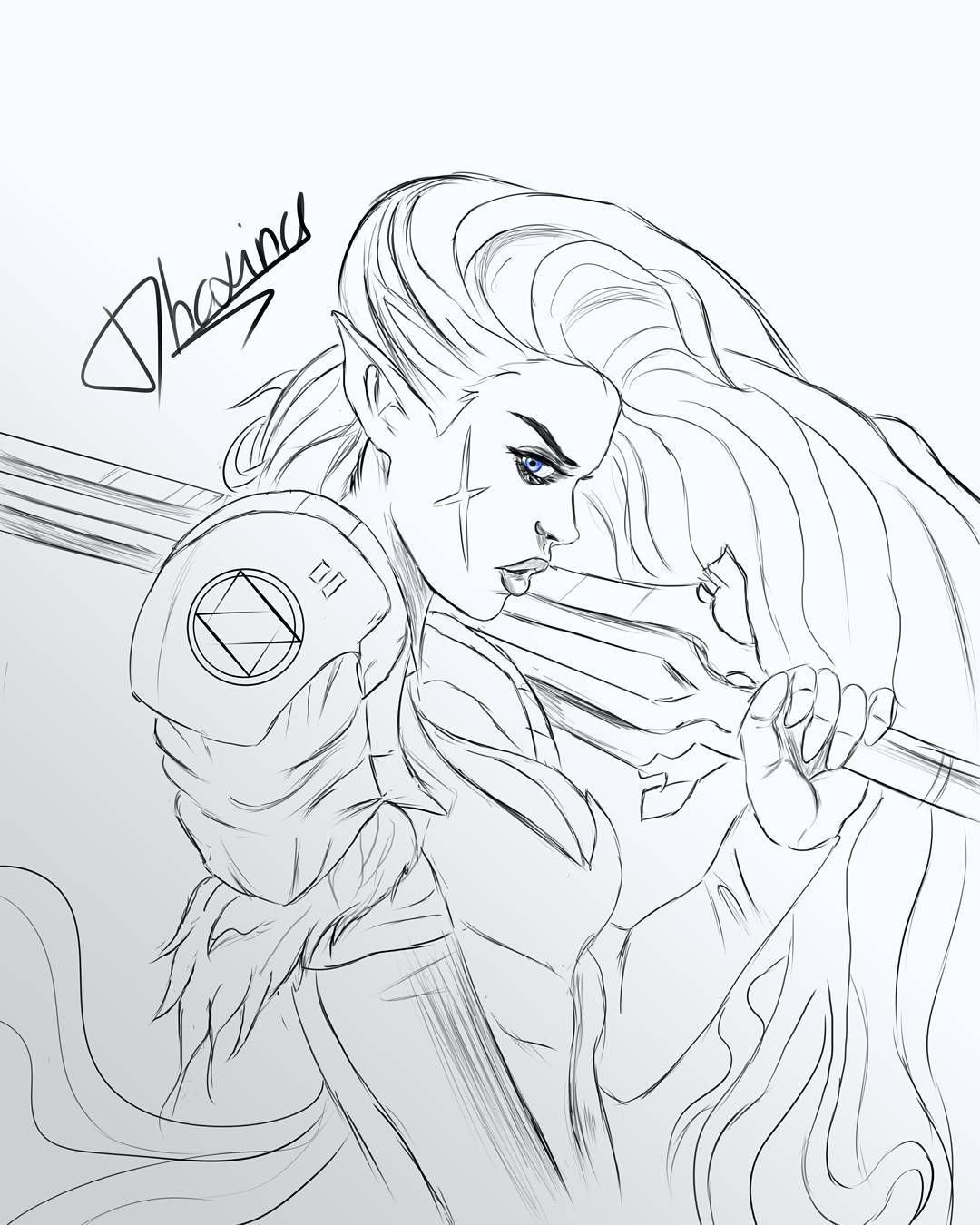 1080x1350 Dark Knight Sketch