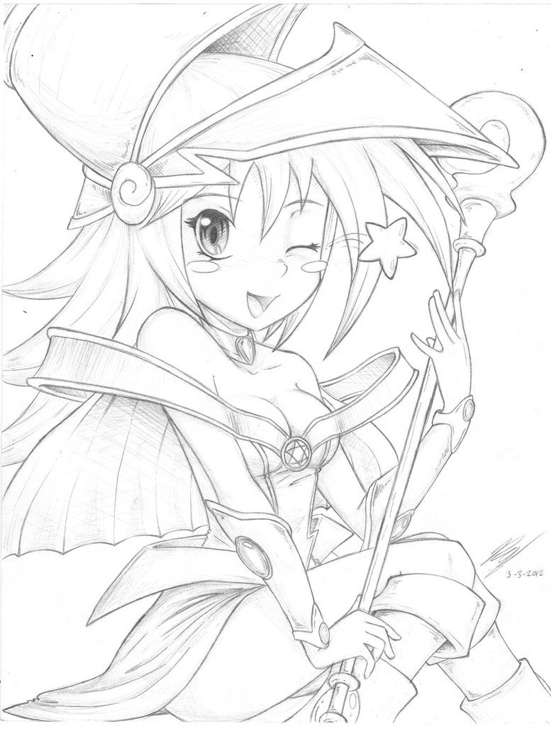 777x1028 Dark Magician Girl Wip By Raqu17