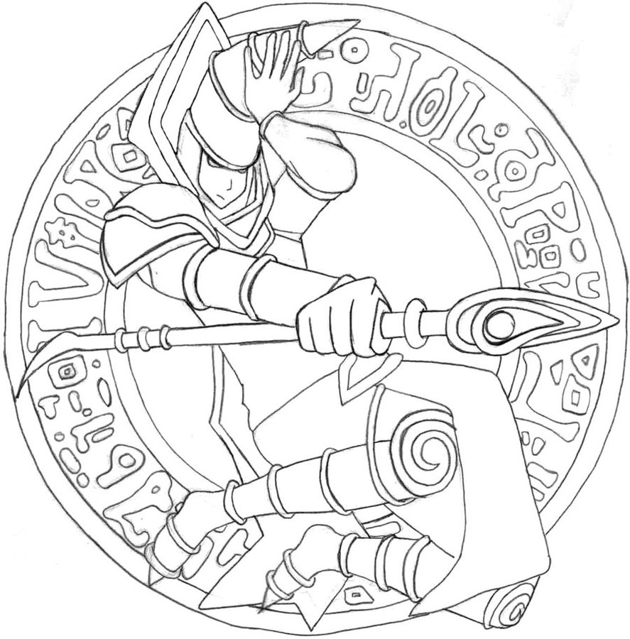 887x900 Dark Magician Lineart By Aequinoctium93