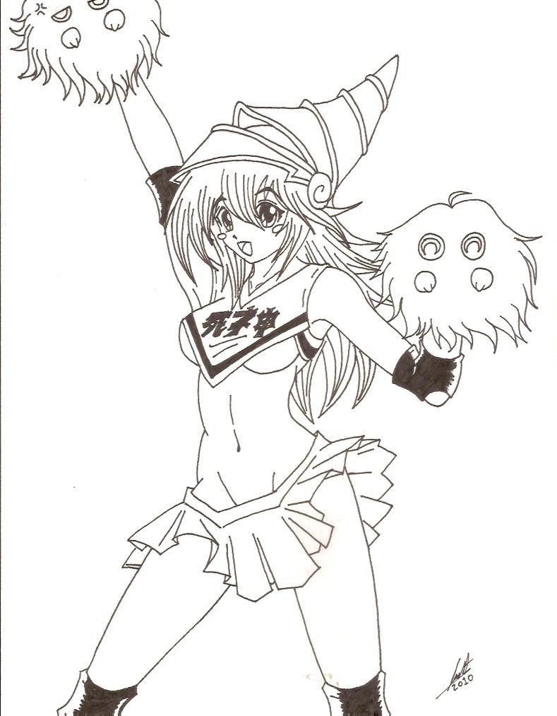 789x1013 Dark Magician Girl Porrista!! By Dragonnegro111