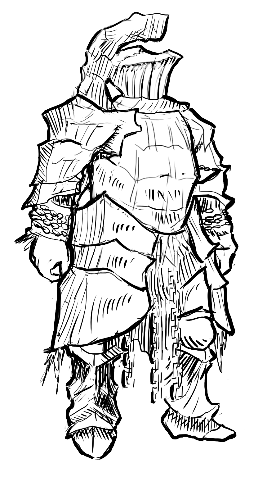 890x1536 Rough Of Havel The Rock, From Dark Souls By Ninemeaw