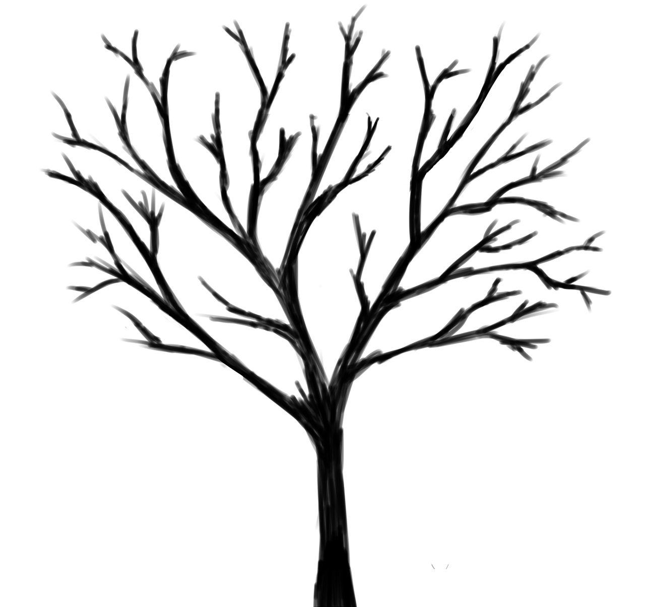 1280x1205 Black Tree Paintings