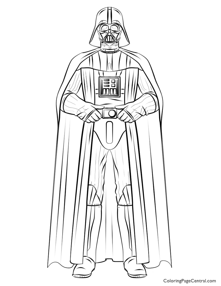 850x1100 Darth Vader Coloring Pages