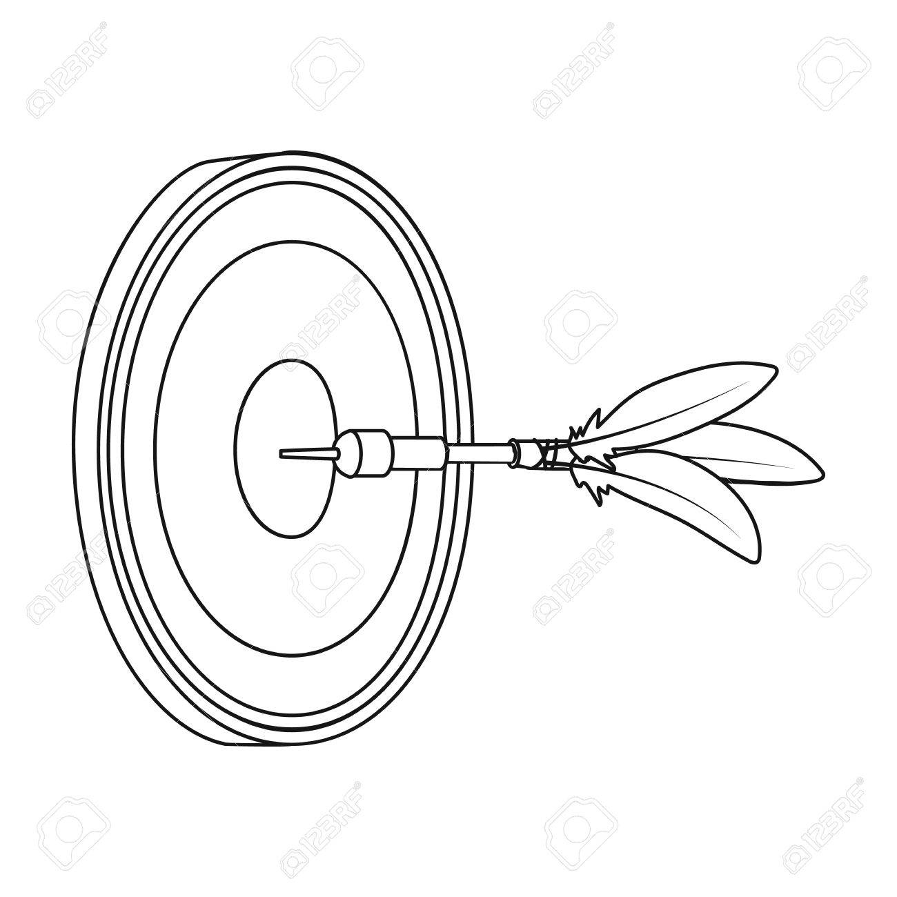 1300x1300 Dart And A Target For Darts. The Game Of Darts Single Icon
