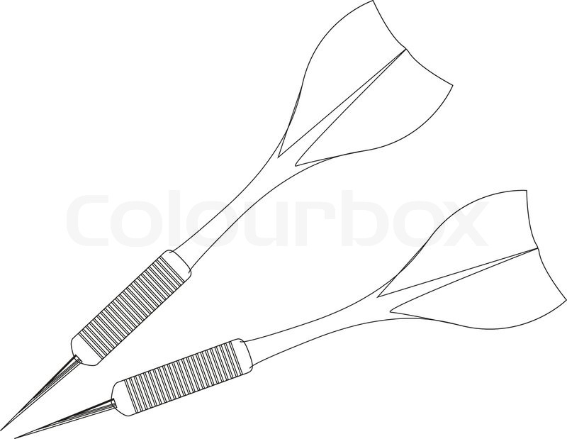 800x619 Darts Vector Stock Vector Colourbox