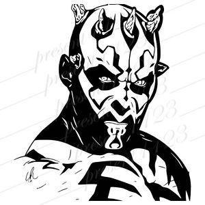 300x300 Darth Maul Star Wars Phantom Menace Sticker Vinyl Decal Vehicle