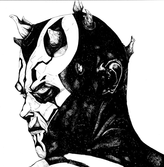 550x562 Darth Maul By Chajin