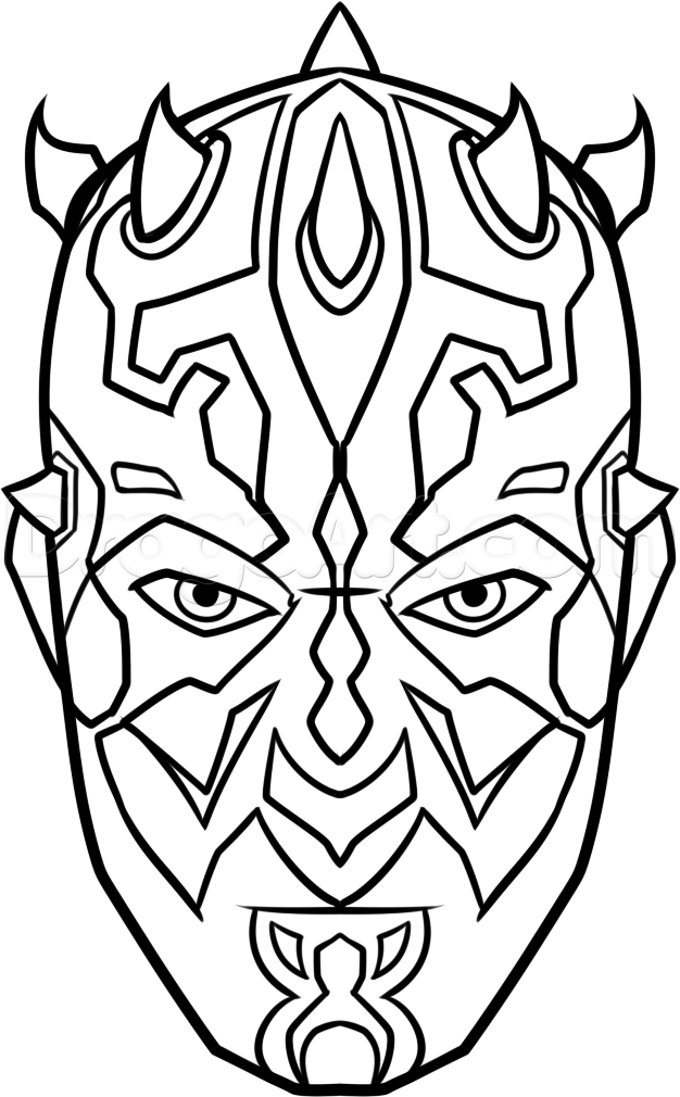 626x1010 How To Draw Darth Maul Easy Step 8 Art Darth Maul