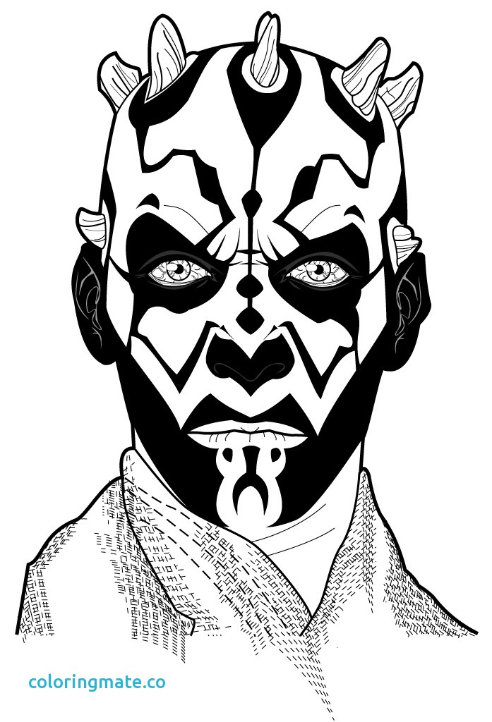 697x1024 Darth Maul Coloring Page Awesome How To Draw Darth Maul
