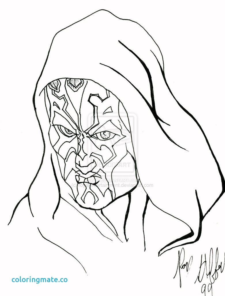 781x1024 Darth Maul Coloring Page New How To Draw Darth Maul Step By Step