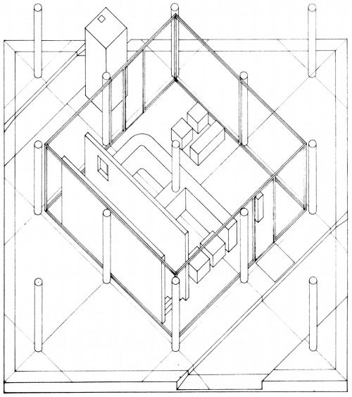 500x563 John Hejduk Tumblr Drawing