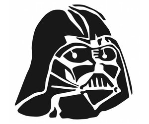 300x250 Darth Vader Helmet Vinyl Decal Staml23 By Stickeesbiz On Etsy