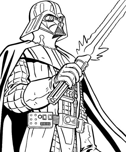 425x510 Darth Vader Coloring Pages In Humorous Draw Photo Printable